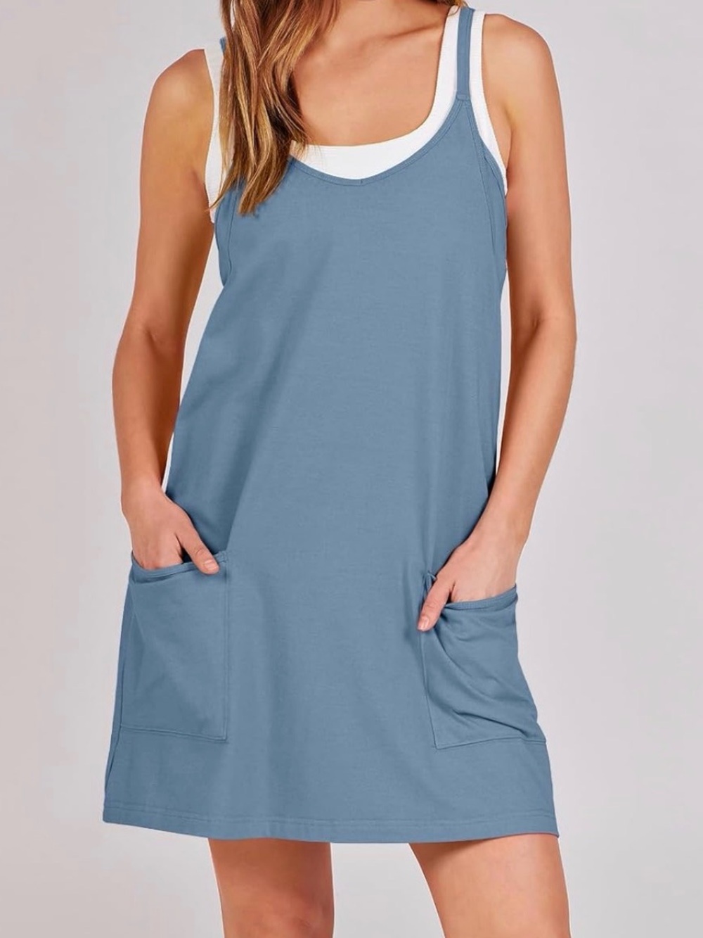 Mini Romper Dress Built in Shorts